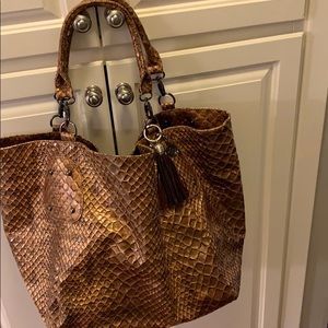 Beautiful Big Buddha Snake Print Bag